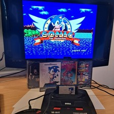 Sega Mega Drive With Poster